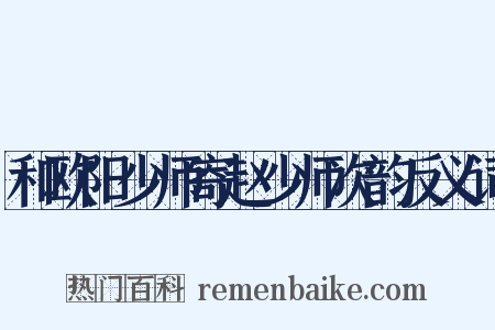 和欧阳少师寄赵少师次韵反义词是什么意思的图片